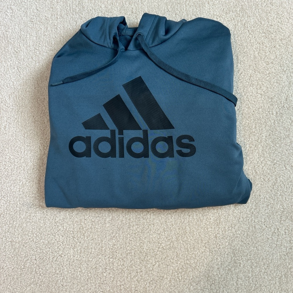 BLUE ADIDAS HOODIE!!